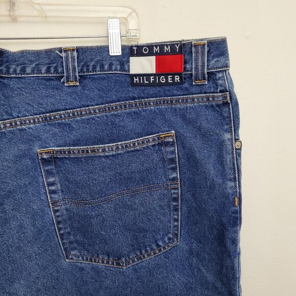 Tommy Hilfiger men's 90's Y2K relaxed fit jeans big and tall - Picture 6 of 11